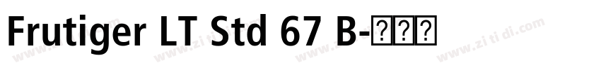Frutiger LT Std 67 B字体转换